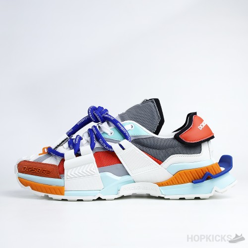 D&G Mixed-Material Space Multicolour Sneakers (Dot Perfect)
